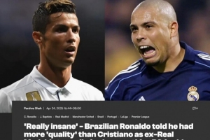 C罗or大罗？巴普蒂斯塔：C罗职业寿命没的说，伤前的大罗太疯狂